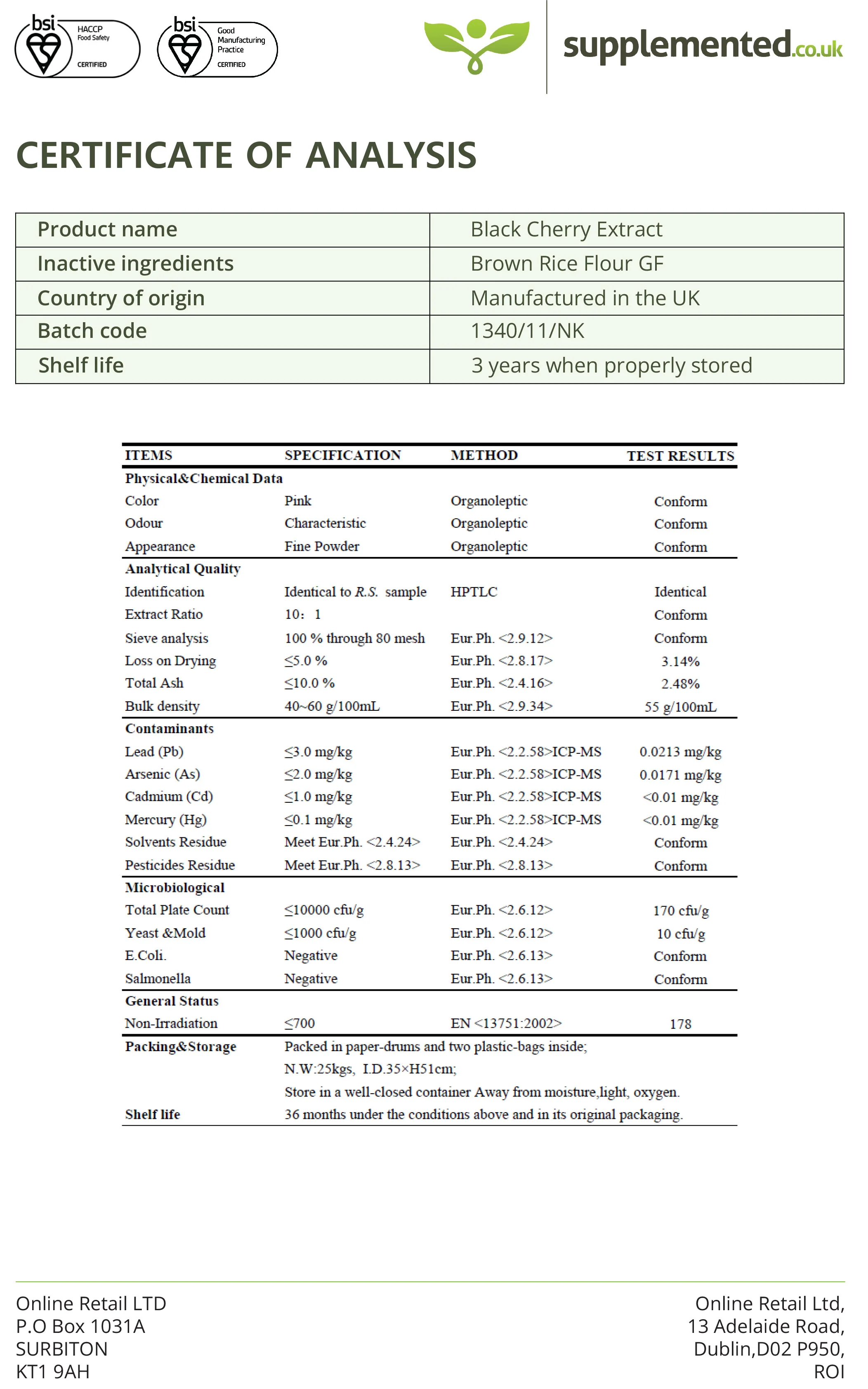 Black Cherry Extract 3000mg Capsules - Image 4