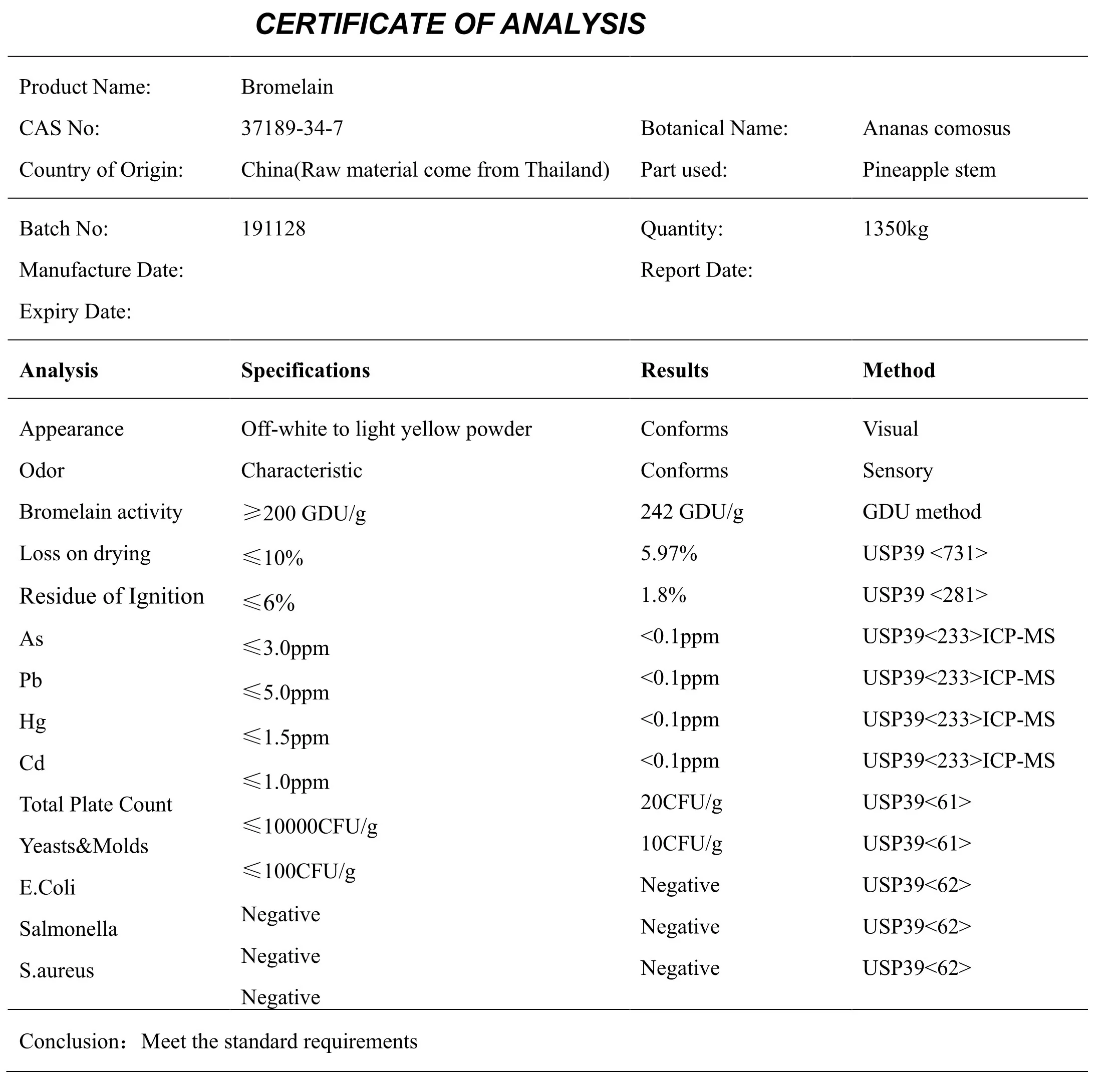 Bromelain 350mg Capsules - Image 4