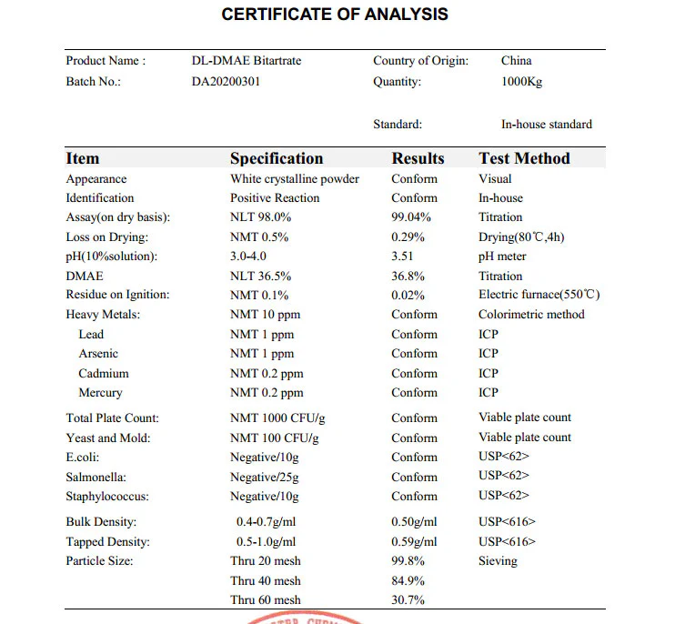 DMAE (Dimethylaminoethanol) 250mg Capsules - Image 4