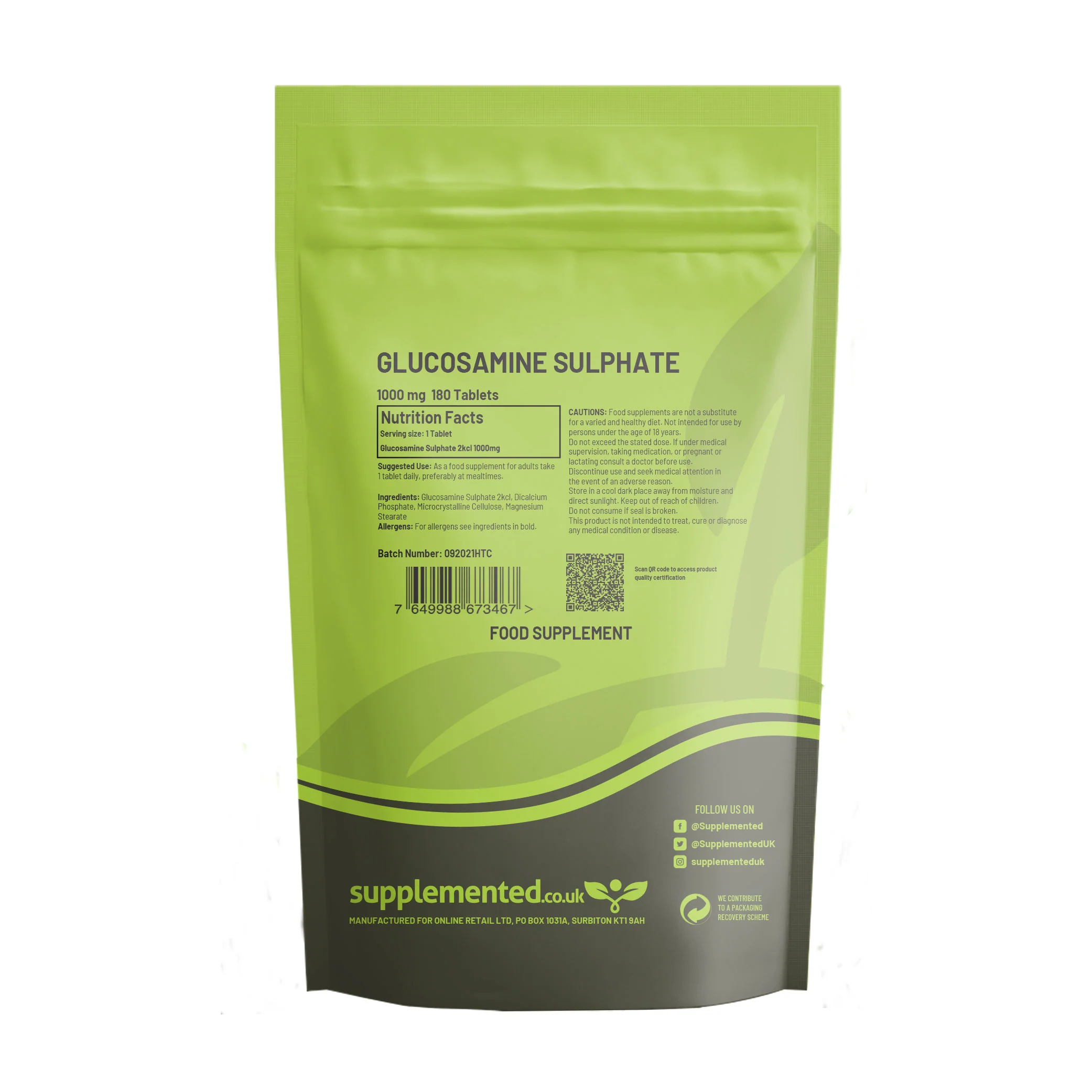 Glucosamine Sulphate 2KCl 700mg Capsules - Image 3