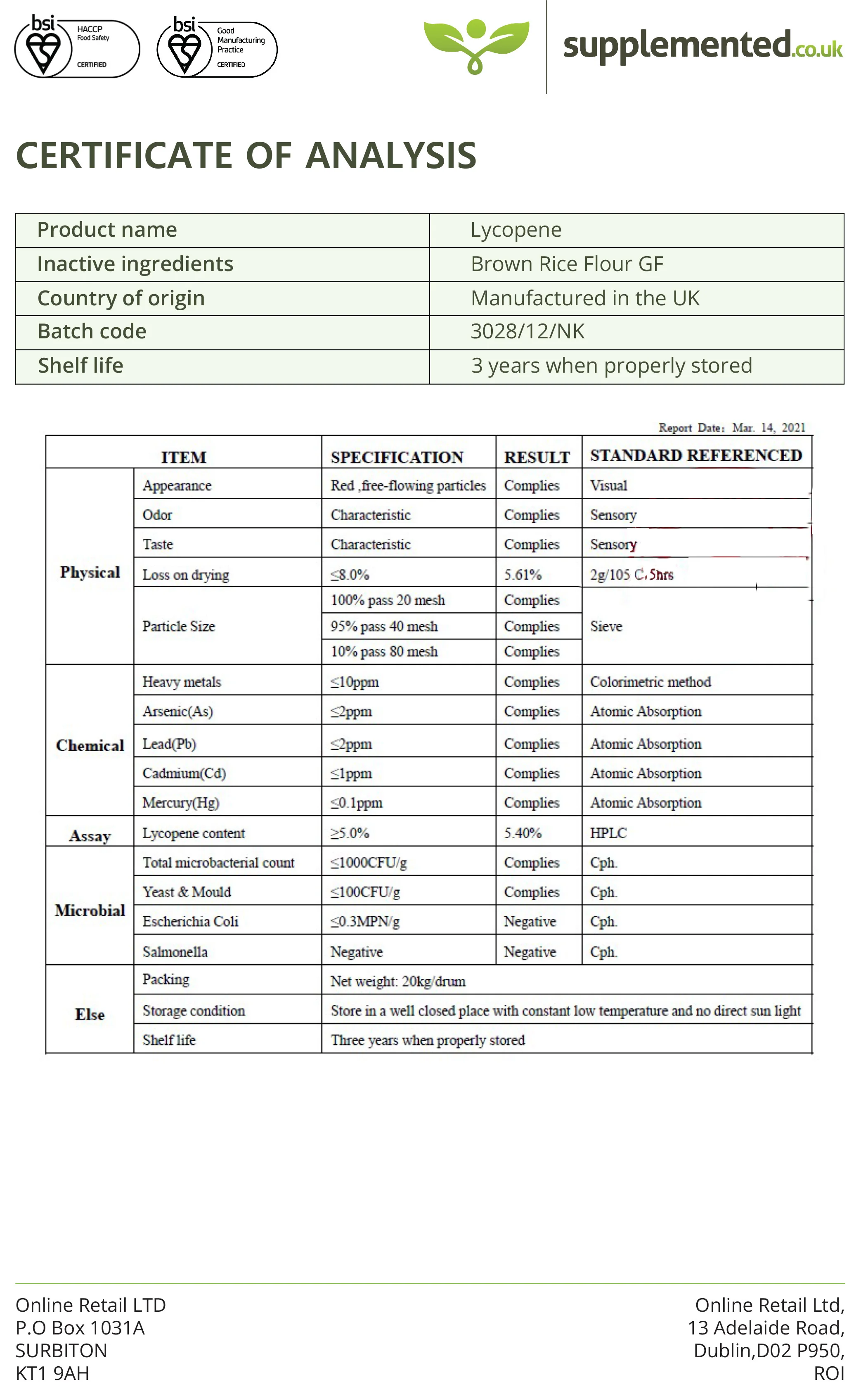 Lycopene 50mg Capsules - Image 4