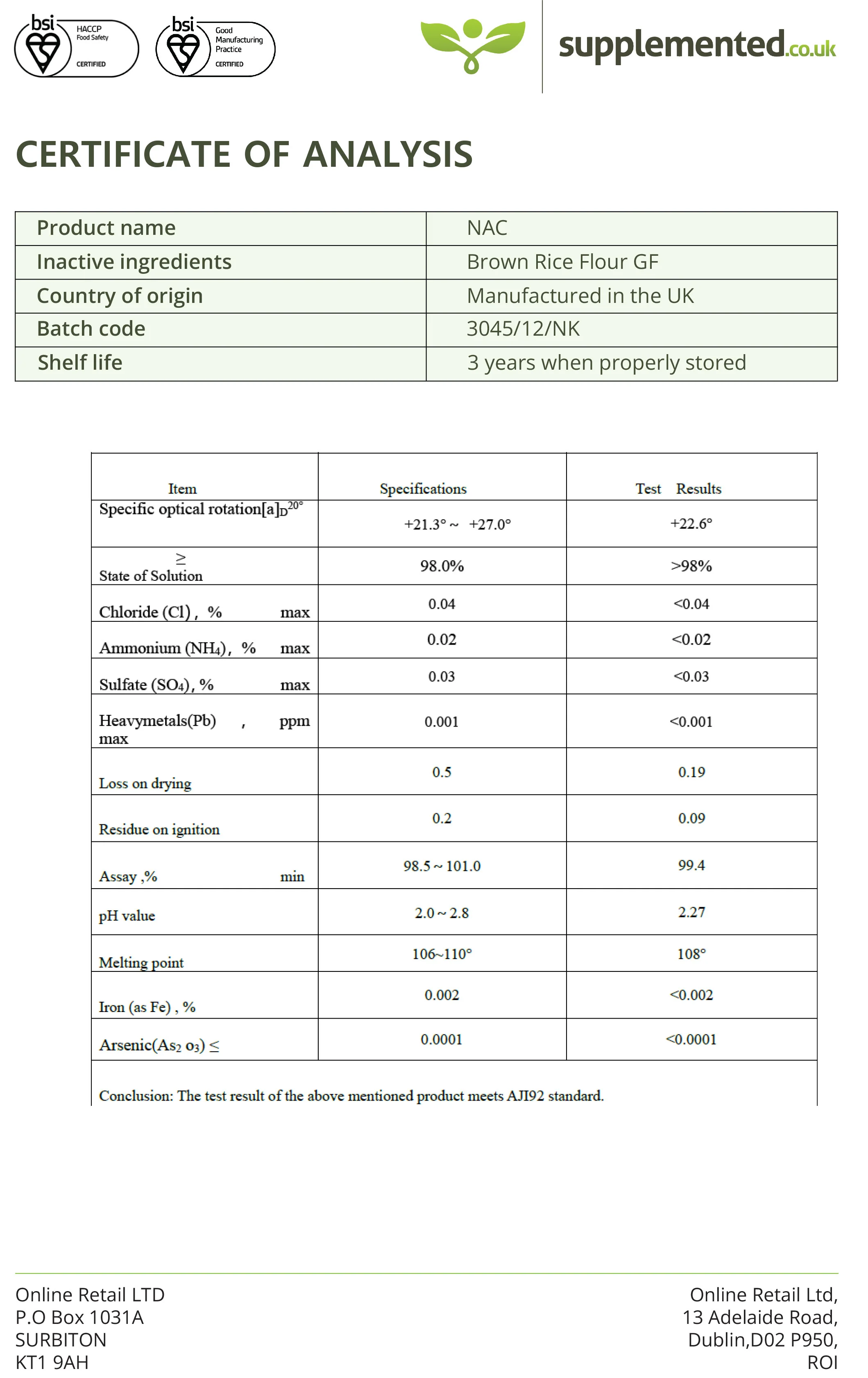 N-Acetyl Cysteine (NAC) 600mg Capsules - Image 4