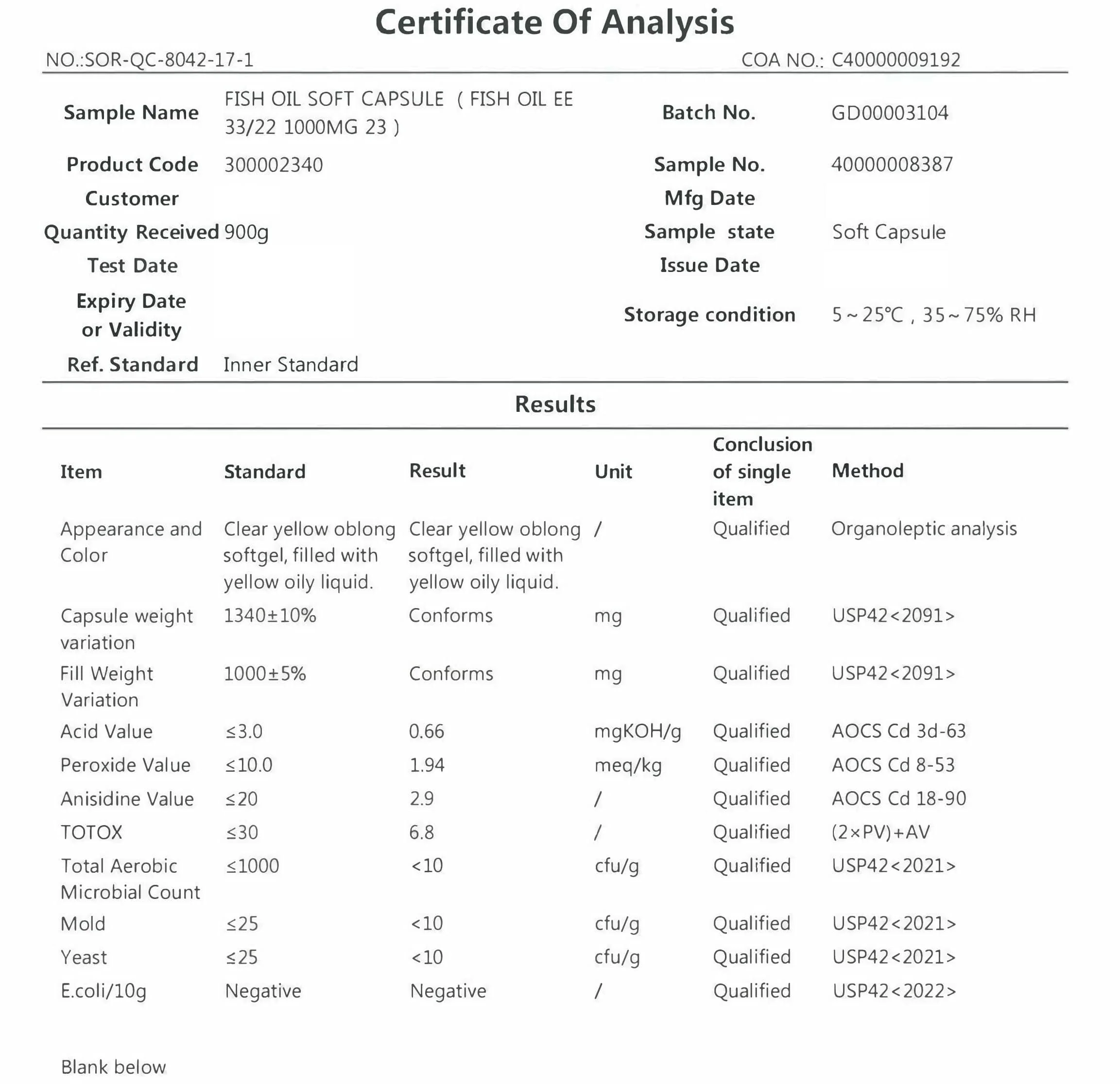 Omega 3 1000mg 33/22% Fish Oil Softgel Capsules - Image 4